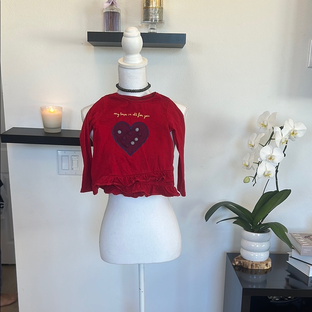 Mothercare Red Heart Kids Shirt 2-3yrs